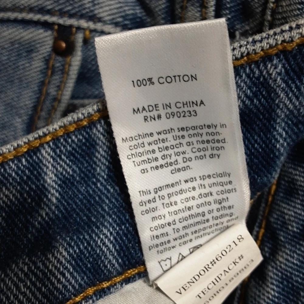 Pacsun women mom high rise jean 26 Y2K Retro Blue Casual Vacation - Picture 7 of 9